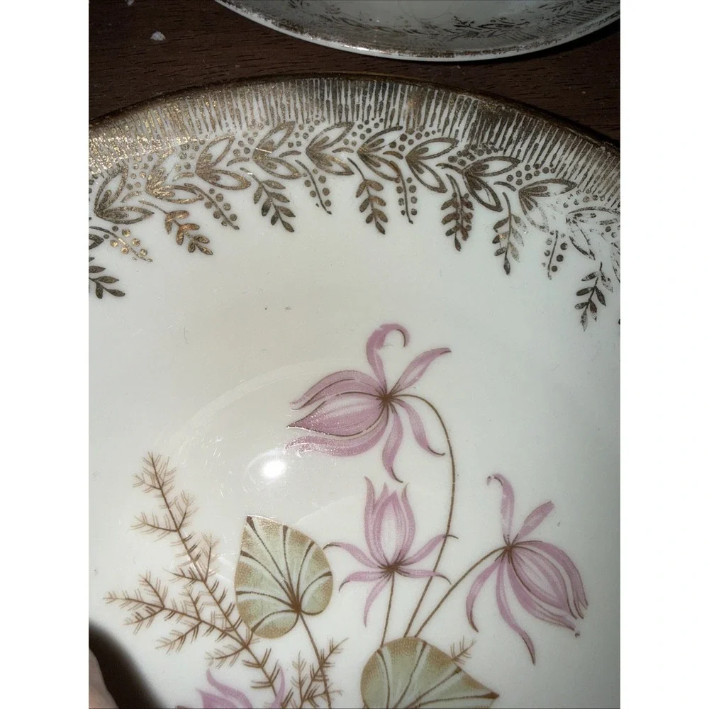 Vtg Rare Winterling Marktleuthem Bavaria Tea Cup, Saucer, Dessert Plate 3 pc set